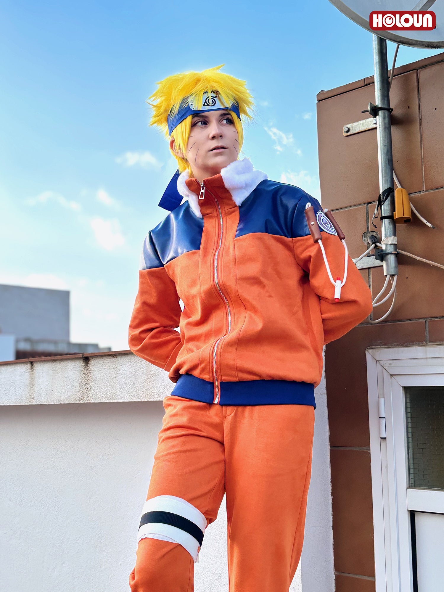 YOO Anime Uzumaki Cosplay Costume Teenager Period Jacket Pants Bag Cos Convention Gift Unisex Adult Version thumbnail 5