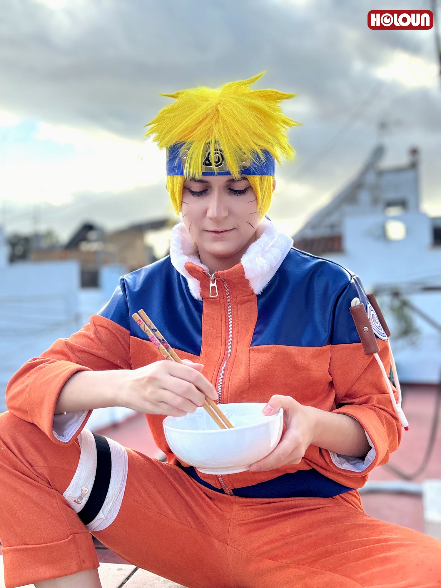 YOO Anime Uzumaki Cosplay Costume Teenager Period Jacket Pants Bag Cos Convention Gift Unisex Adult Version thumbnail 7