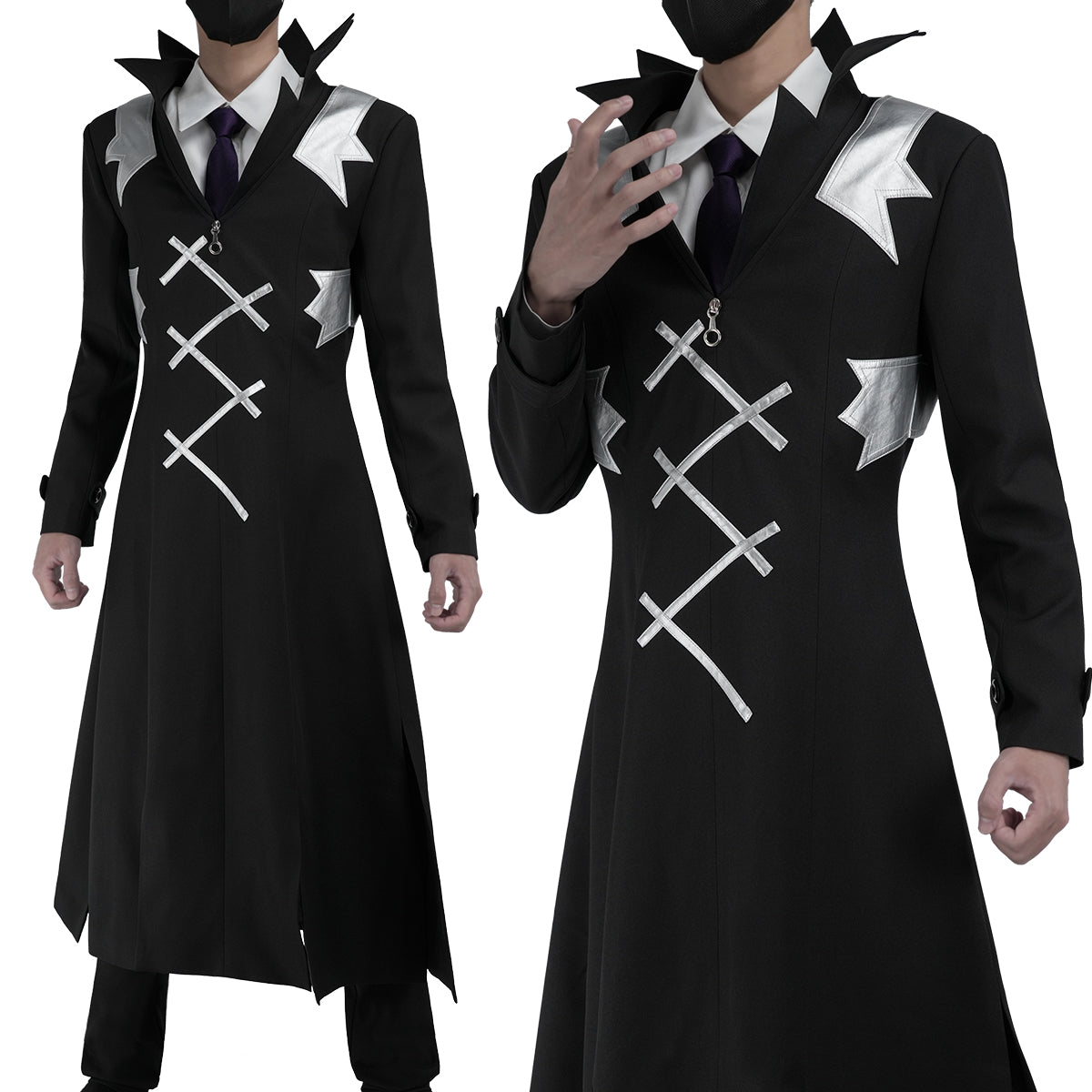 YOO STONE Anime Dr. Xeno Houston Wingfield Cosplay Costume Coat Shirt Pants Tie Convention Halloween Christmas Gift thumbnail 2