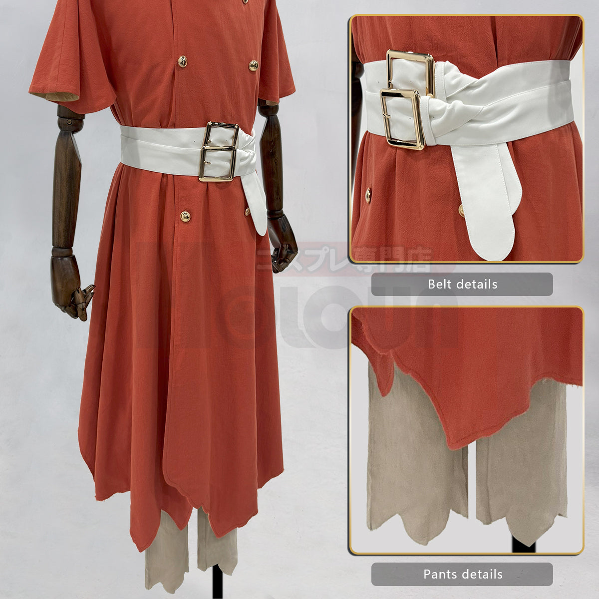 YOO STONE Anime Nanami Ryusui Cosplay Costume Coat Pants Hat Belt Animation Convention Halloween Christmas Gift thumbnail 7