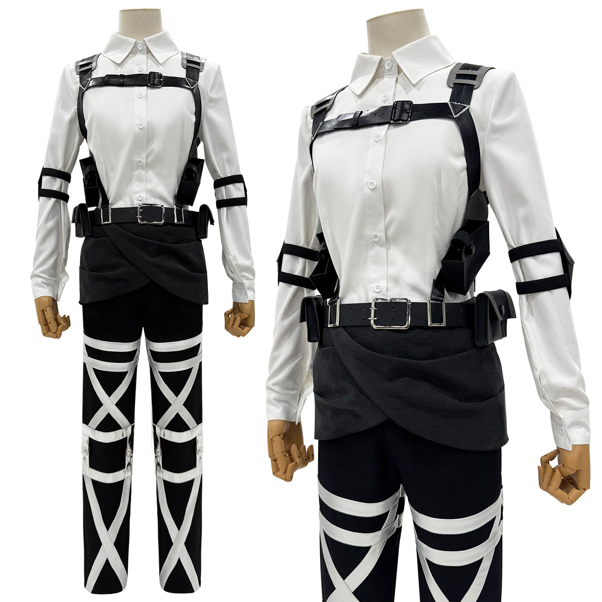 YOO Anime Hanji Zoe Cosplay Costume Green Embroidery Cloak Shirt Pants Belts Animation Convention Halloween Christmas Gift thumbnail 11