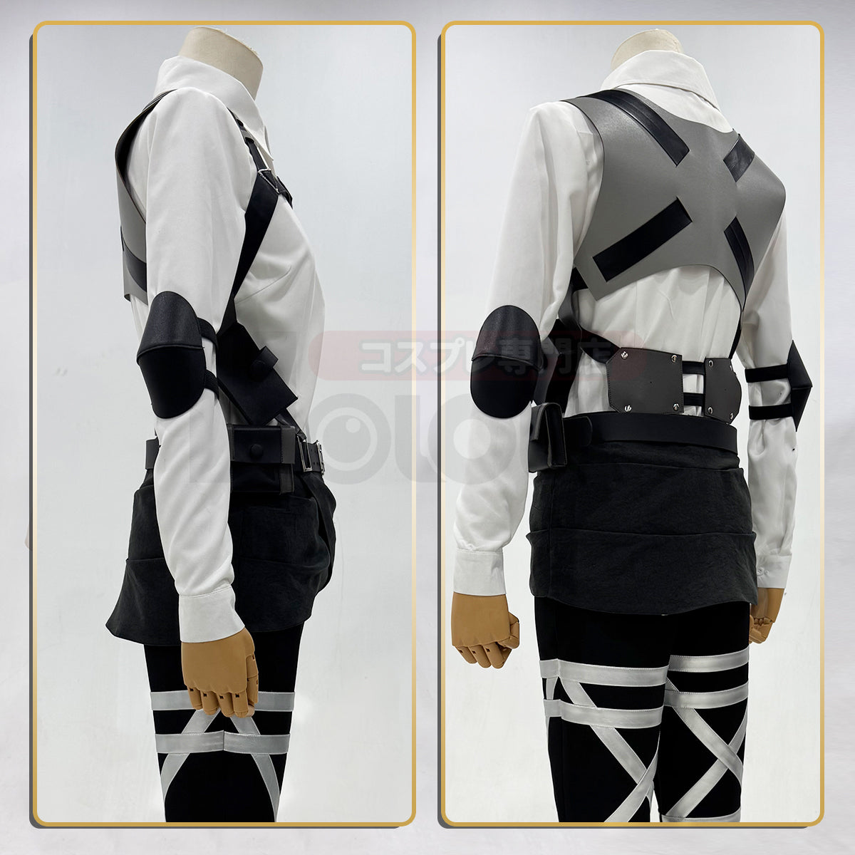 YOO Anime Hanji Zoe Cosplay Costume Green Embroidery Cloak Shirt Pants Belts Animation Convention Halloween Christmas Gift thumbnail 16