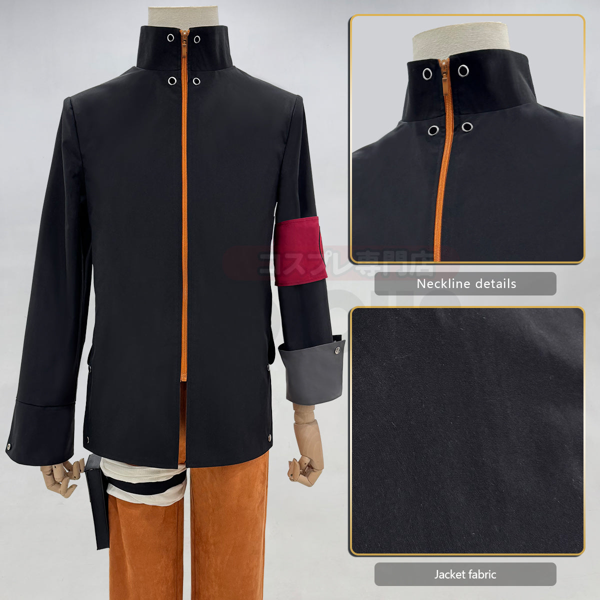 YOO Anime Uzumaki Cosplay Costume Adult Version Top Pants Headdress Waist Leg Bags Cos Convention Unisex Halloween Christmas thumbnail 8