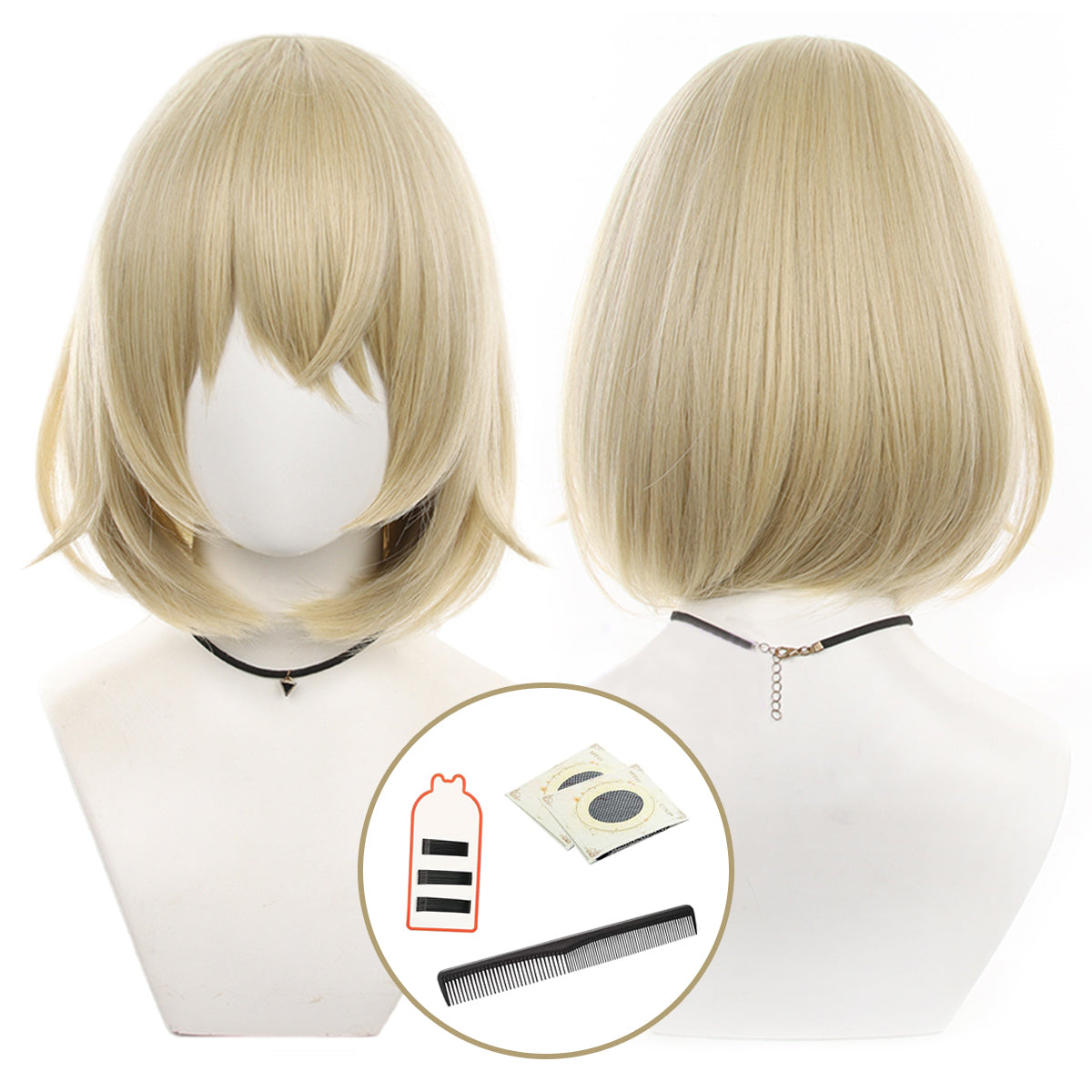 YOO Delicious in Anime Falin Touden Cosplay Costume Wig Cloak Tops Pants Hat Cos Convention Rose Net Halloween Christmas Gift thumbnail 12