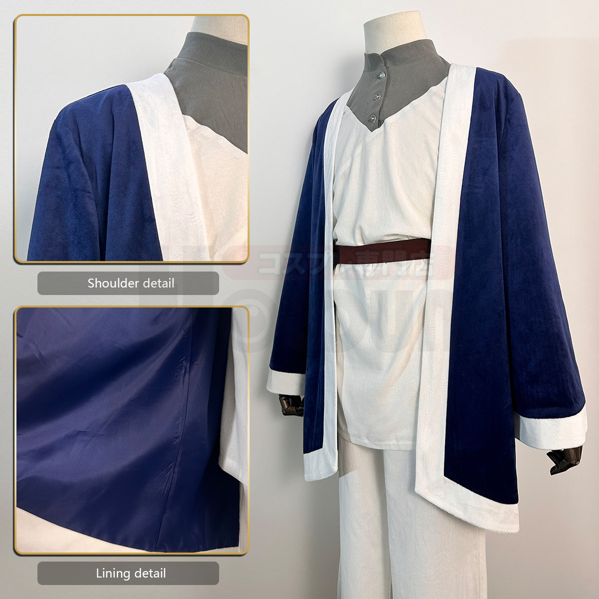 YOO Delicious in Anime Falin Touden Cosplay Costume Wig Cloak Tops Pants Hat Cos Convention Rose Net Halloween Christmas Gift thumbnail 8