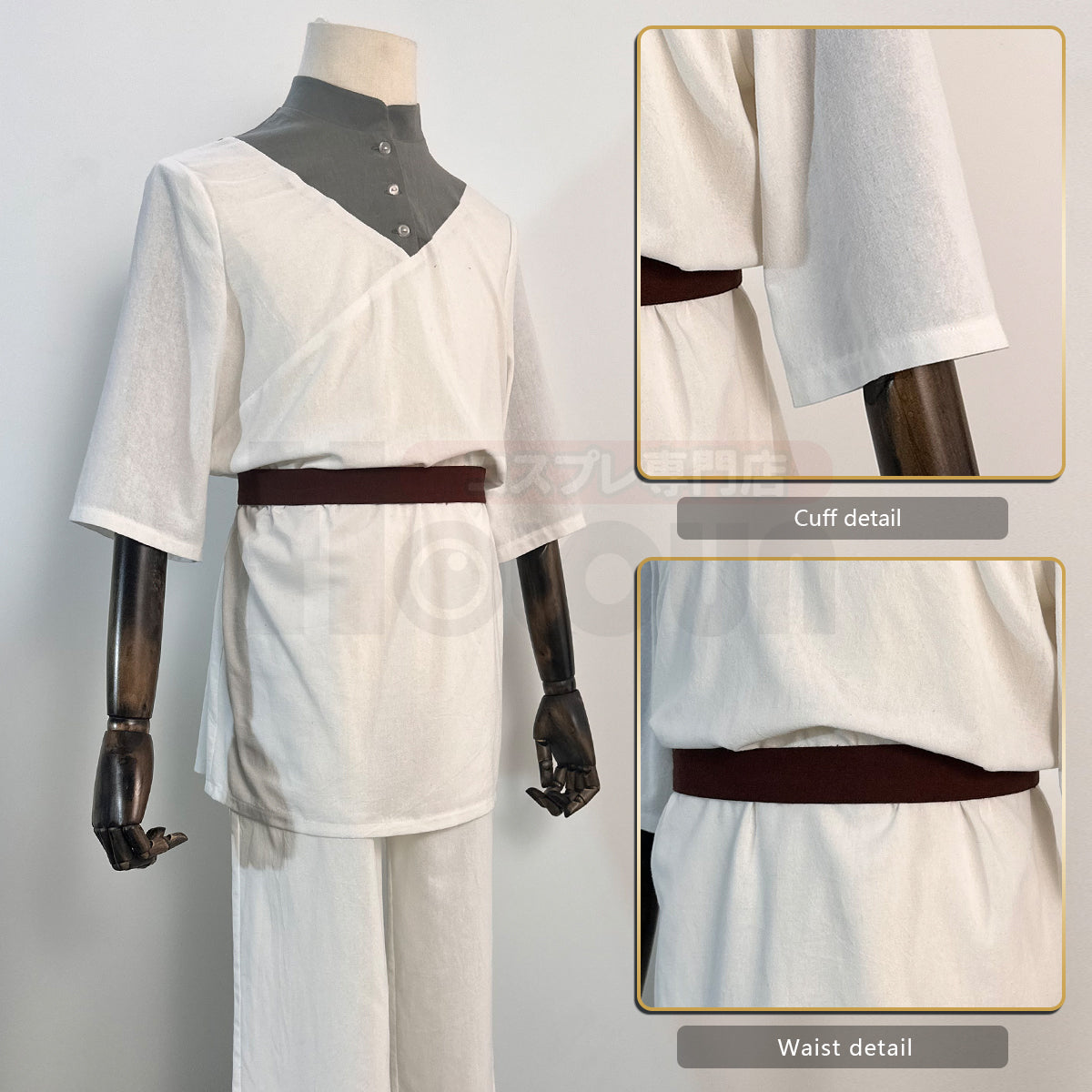 YOO Delicious in Anime Falin Touden Cosplay Costume Wig Cloak Tops Pants Hat Cos Convention Rose Net Halloween Christmas Gift thumbnail 9