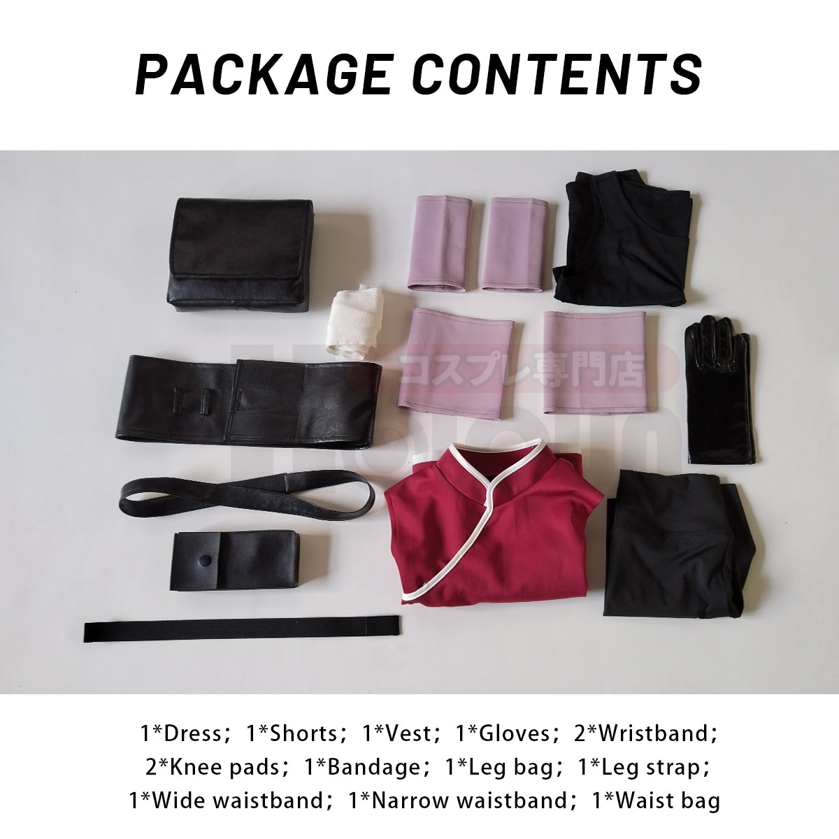 YOO Anime Haruno Sakura Cosplay Costume 19 Years Old Version Top Shorts Pouch thumbnail 12