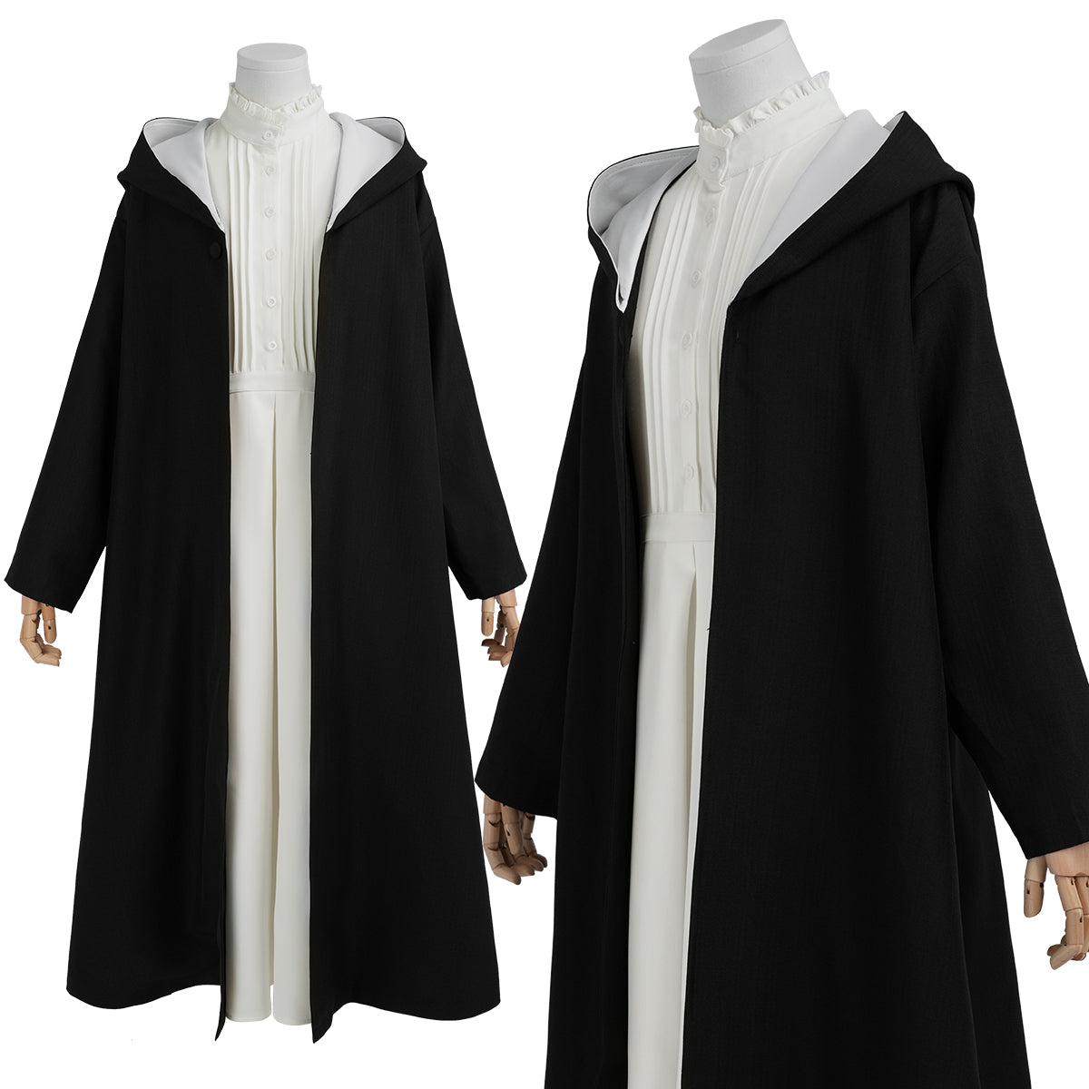 YOO Frieren Beyond Journey’s End Anime Fern Cosplay Costume Wig Cloak Coat Dress Christmas Gift