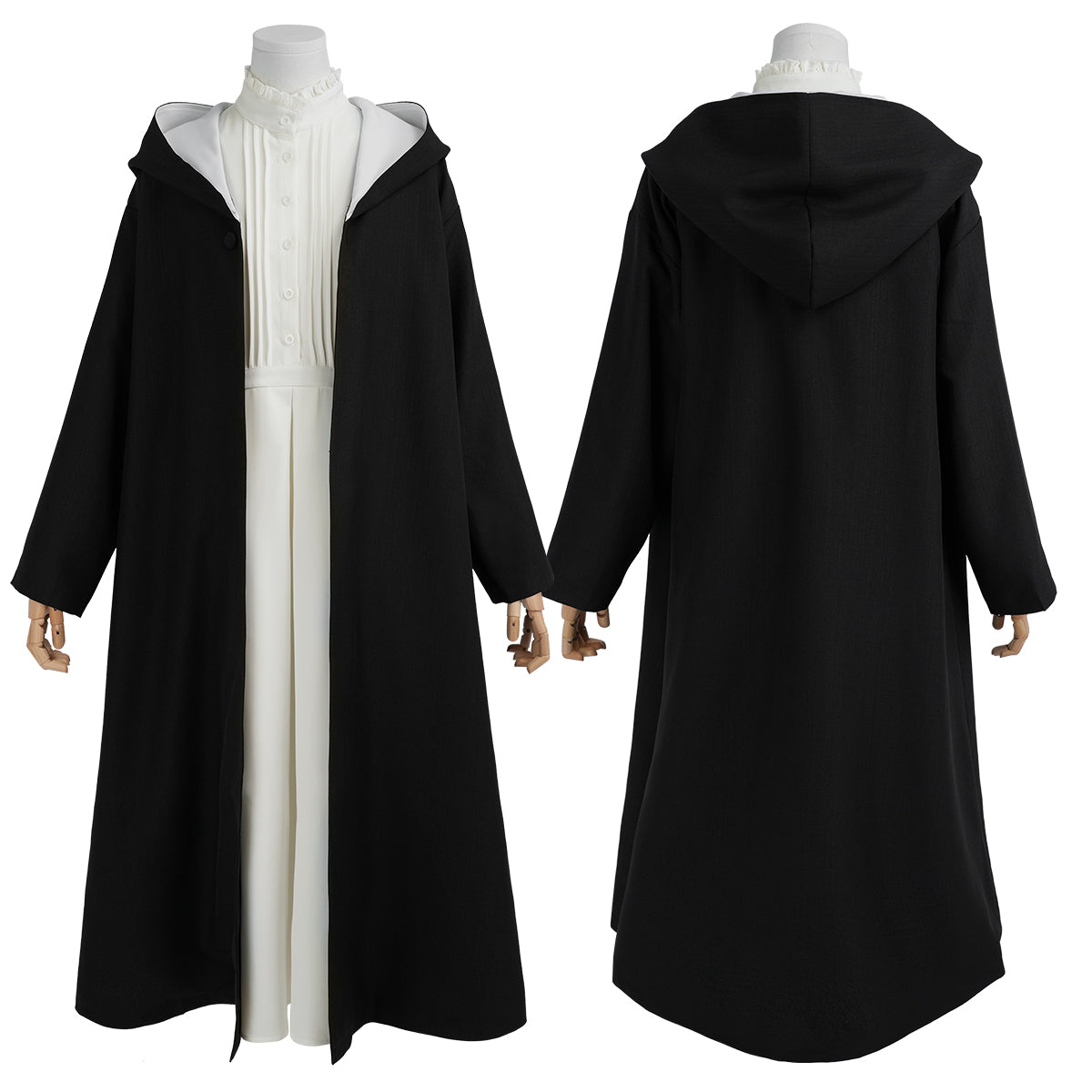 YOO Frieren Beyond Journey’s End Anime Fern Cosplay Costume Wig Cloak Coat Dress Christmas Gift thumbnail 3