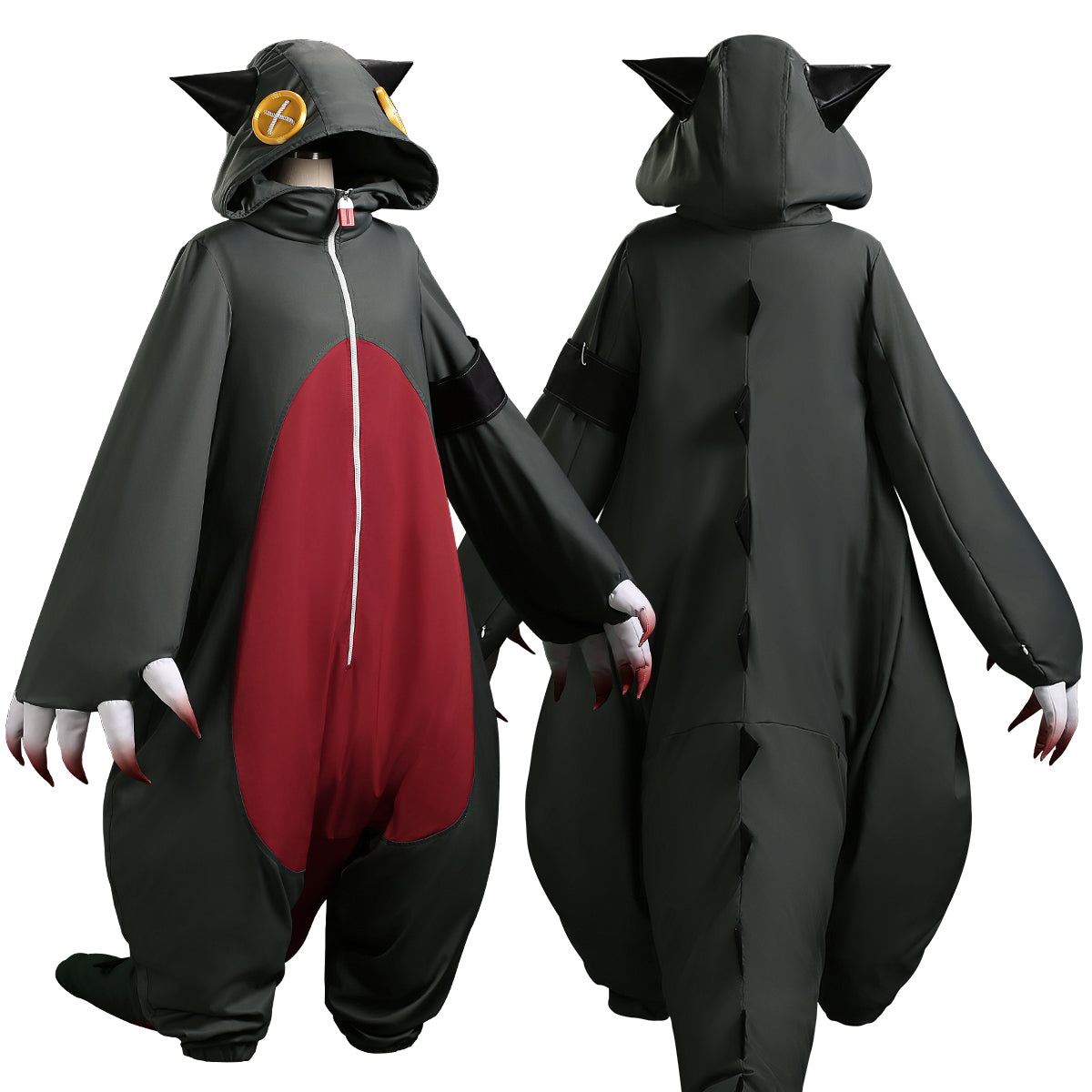 Pre-sale YOO Gachiakuta Anime Guita Onesie Cosplay Costume Embroidery Dinosaur Pajama Outfit Convention Halloween Christmas thumbnail 2