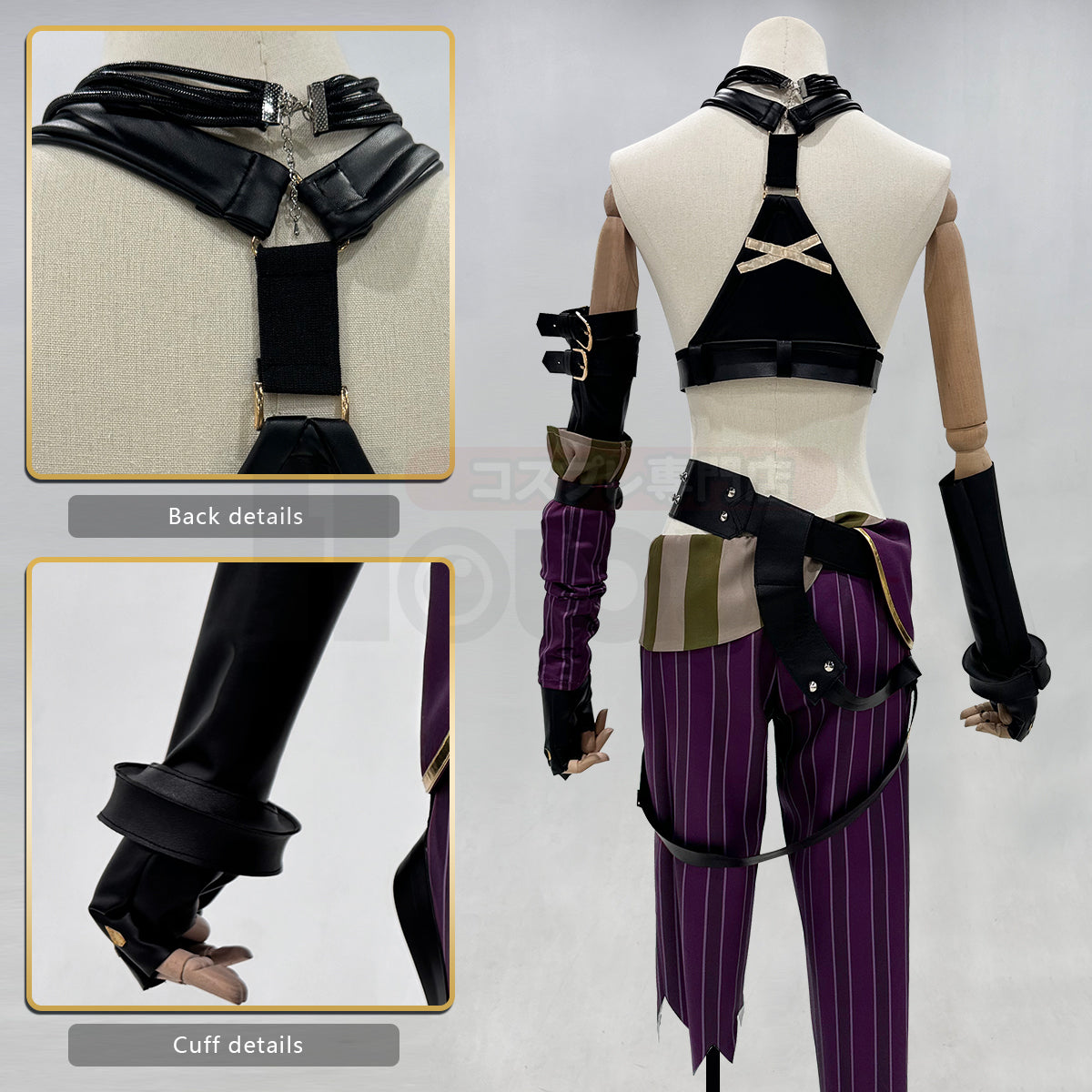 YOO LOL Game Jinx Cosplay Costume Wig Loli Outfit Halloween Christmas Gift Cos Convention thumbnail 12