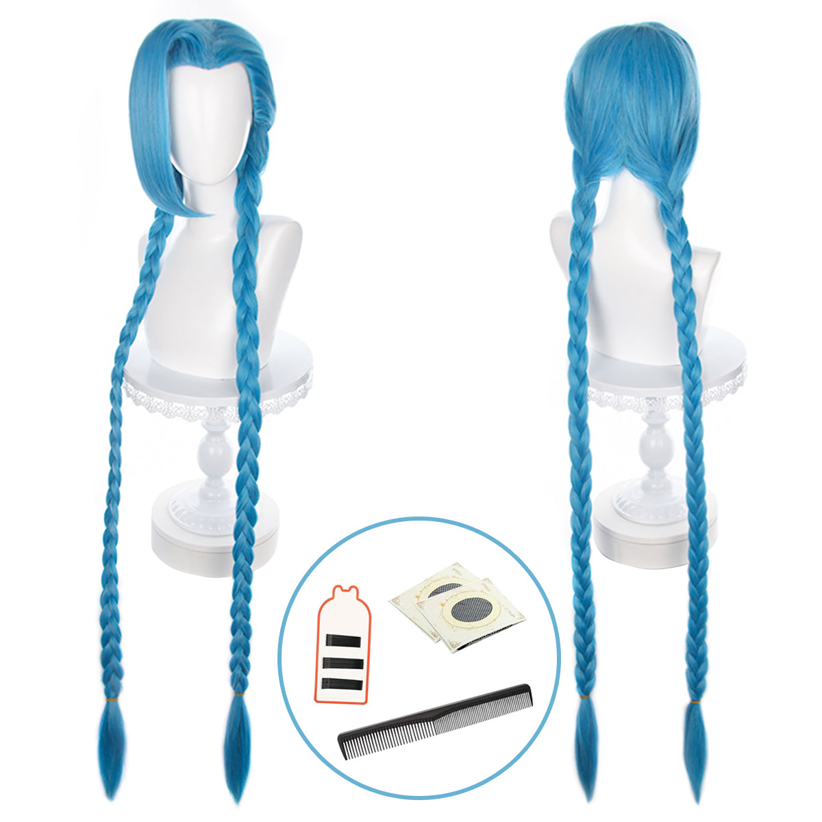 YOO LOL Game Jinx Cosplay Costume Wig Loli Outfit Halloween Christmas Gift Cos Convention thumbnail 15