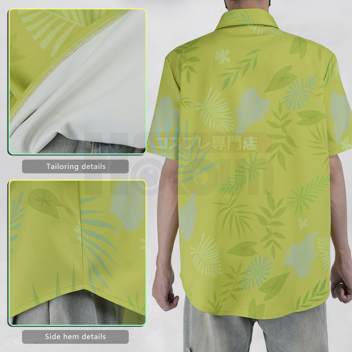 YOO Zoo Movie Nick Wilde Cosplay Costume Pink Green Shirt Tie Halloween Christmas Animation Convention Unisex Adult Daily Wear thumbnail 11