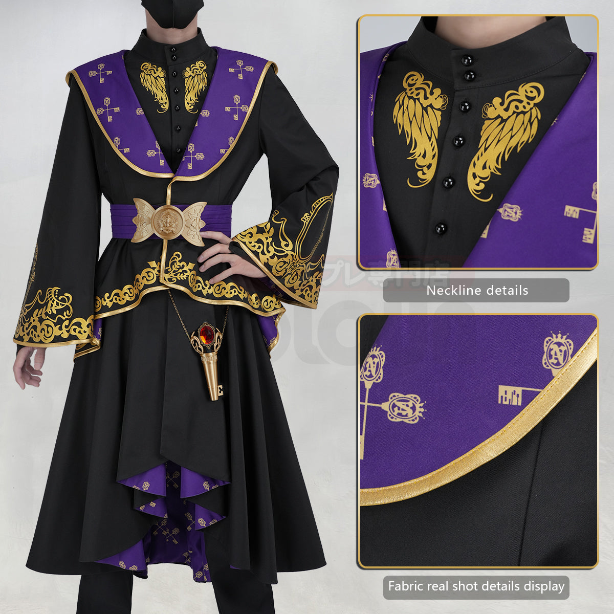 YOO Twisted Game Cosplay Costume Ceremonial Robes Heartslabyul Savanaclaw Octavinelle Scarabia Pomefiore ‌Ignihyde Diasomnia thumbnail 4