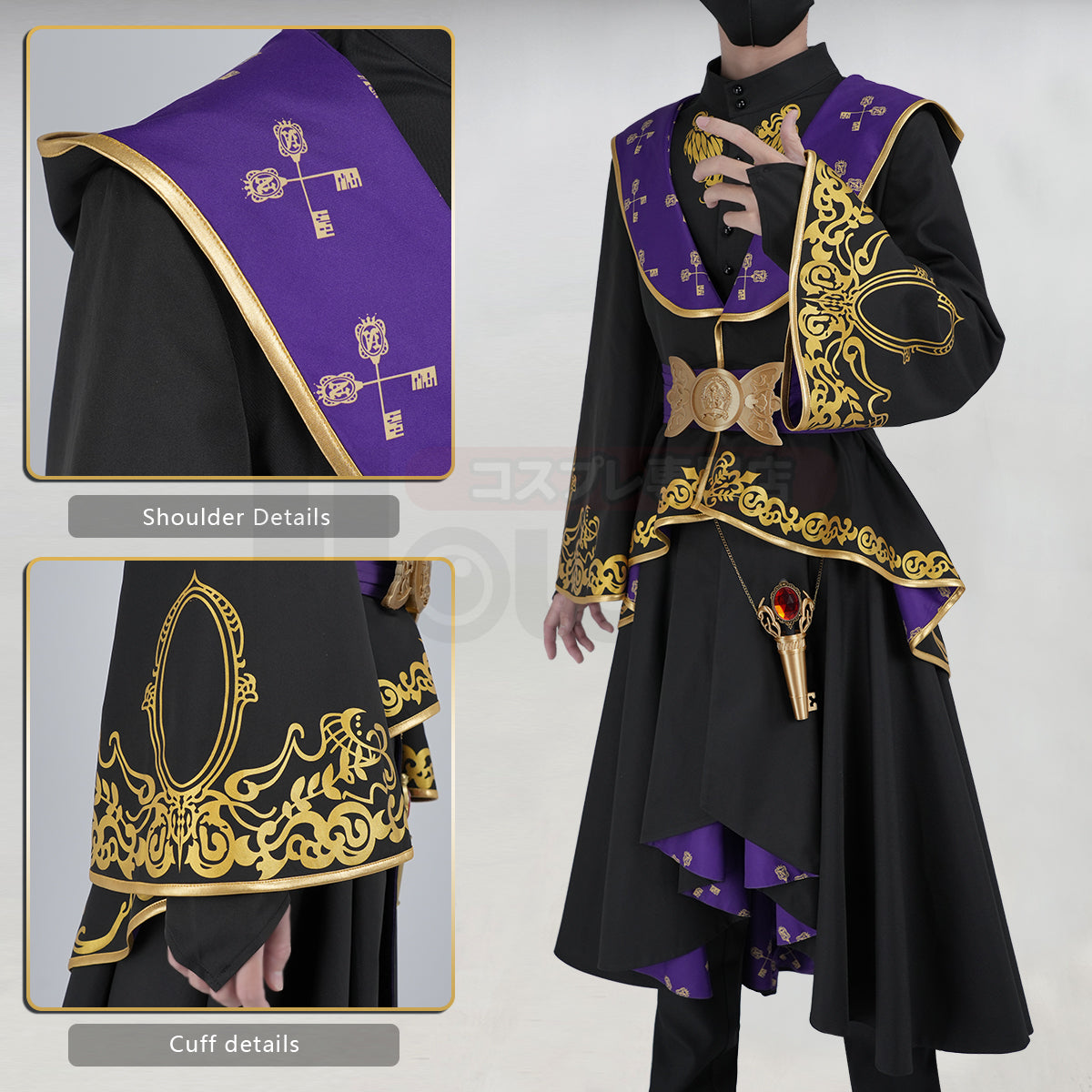YOO Twisted Game Cosplay Costume Ceremonial Robes Heartslabyul Savanaclaw Octavinelle Scarabia Pomefiore ‌Ignihyde Diasomnia thumbnail 5