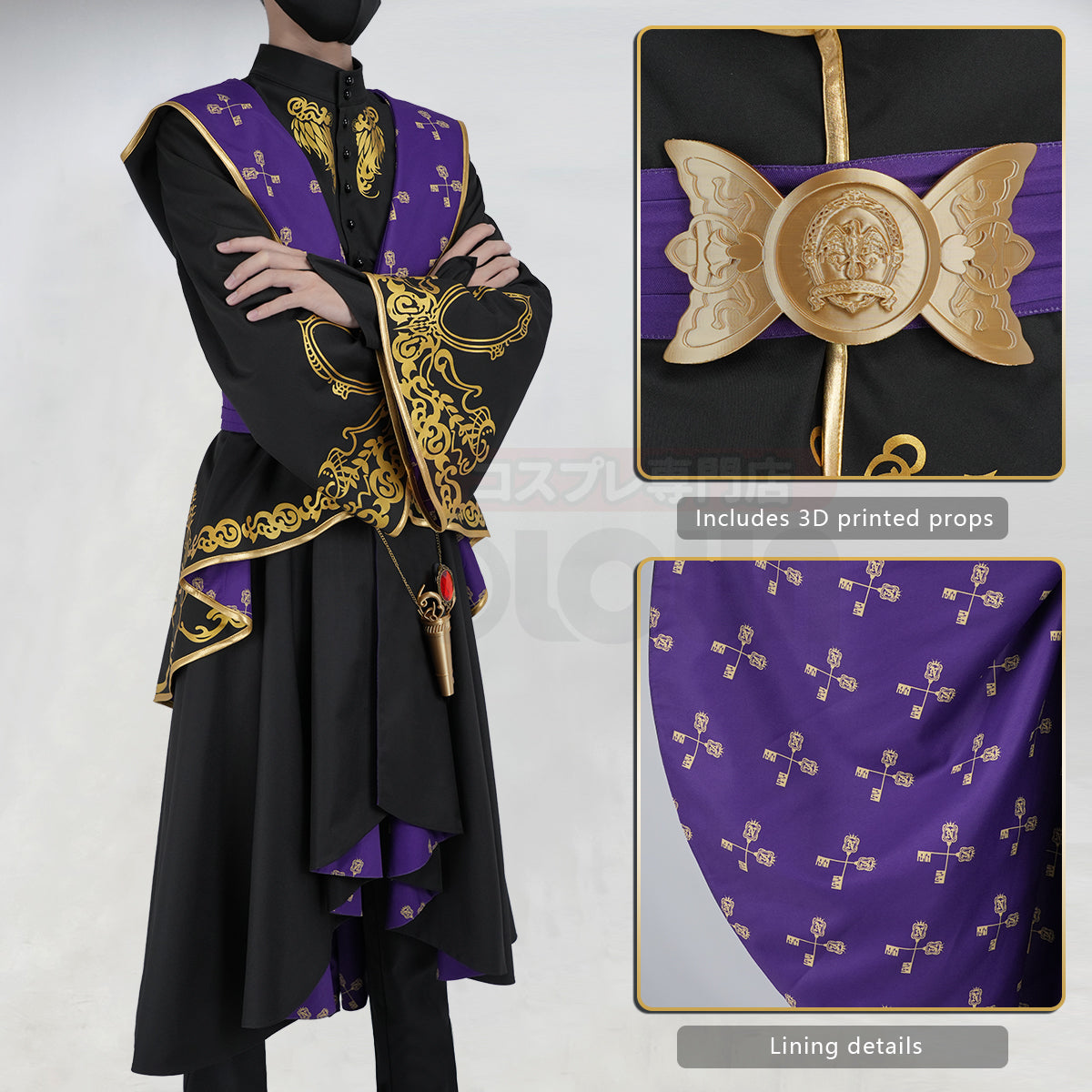 YOO Twisted Game Cosplay Costume Ceremonial Robes Heartslabyul Savanaclaw Octavinelle Scarabia Pomefiore ‌Ignihyde Diasomnia thumbnail 6