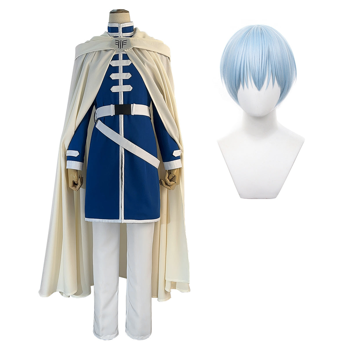 YOO Frieren Beyond Journey’s End Anime Himmel Cosplay Costume Wig Shawl Cloak Coat Pants Rose Net Synthetic Halloween Christmas thumbnail 2