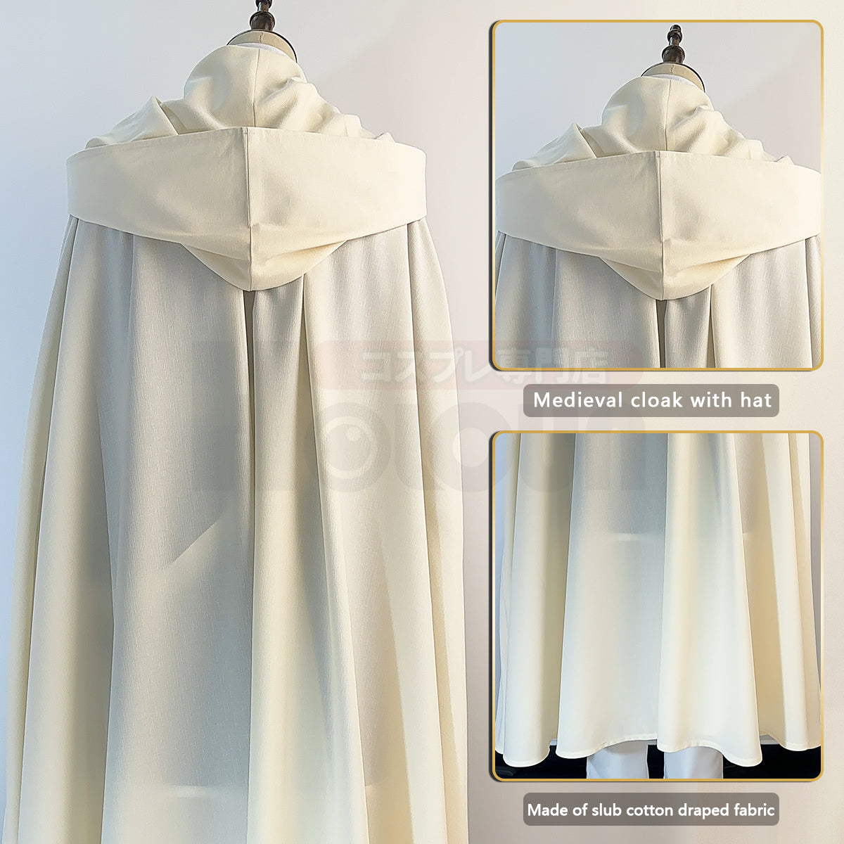 YOO Frieren Beyond Journey’s End Anime Himmel Cosplay Costume Wig Shawl Cloak Coat Pants Rose Net Synthetic Halloween Christmas thumbnail 8