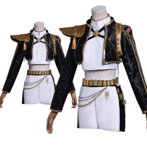 YOO Anime Rumii Cosplay Costume Jacket Skirt Black Stage Performance Uniform Halloween Christmas