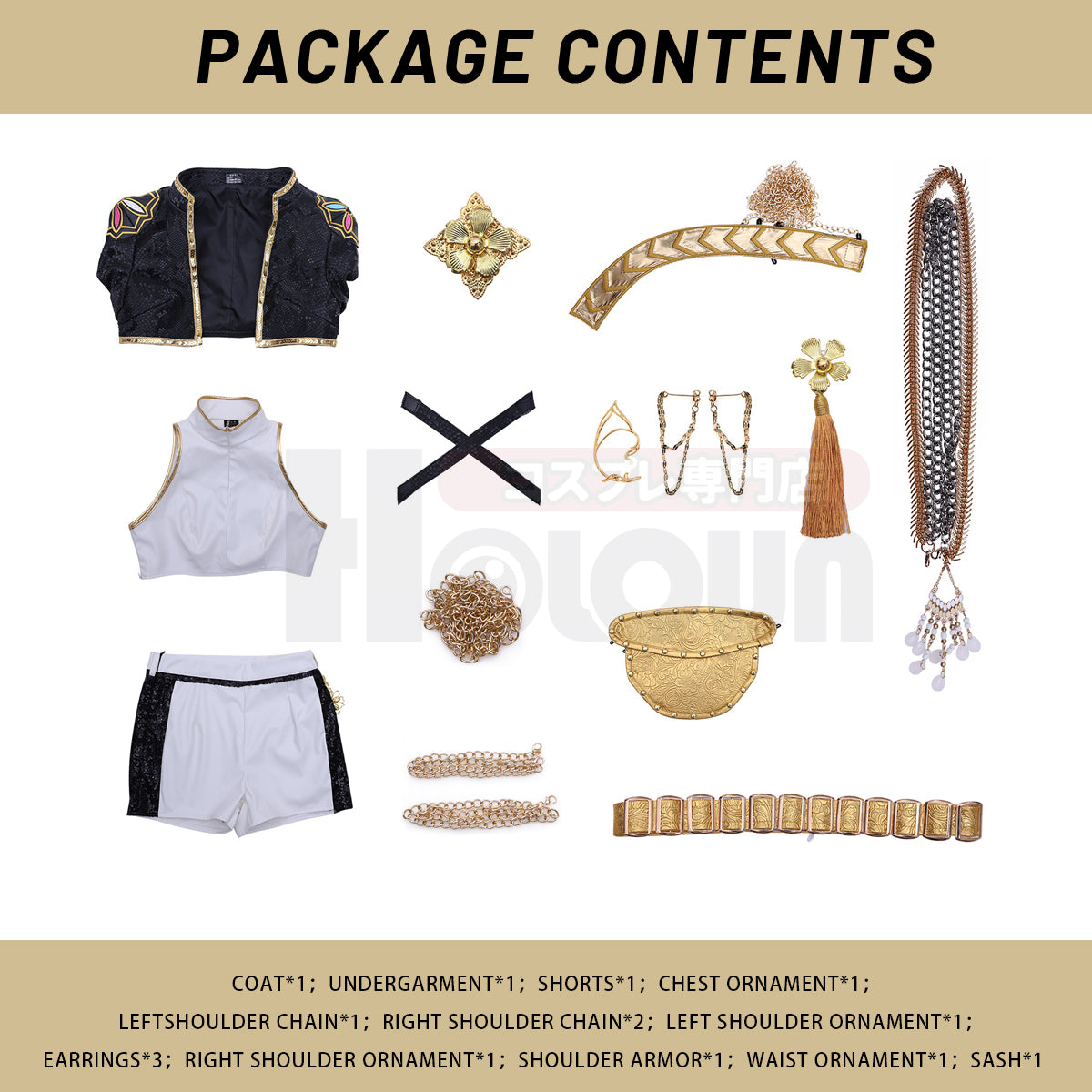 YOO Anime Rumii Cosplay Costume Jacket Skirt Black Stage Performance Uniform Halloween Christmas thumbnail 8