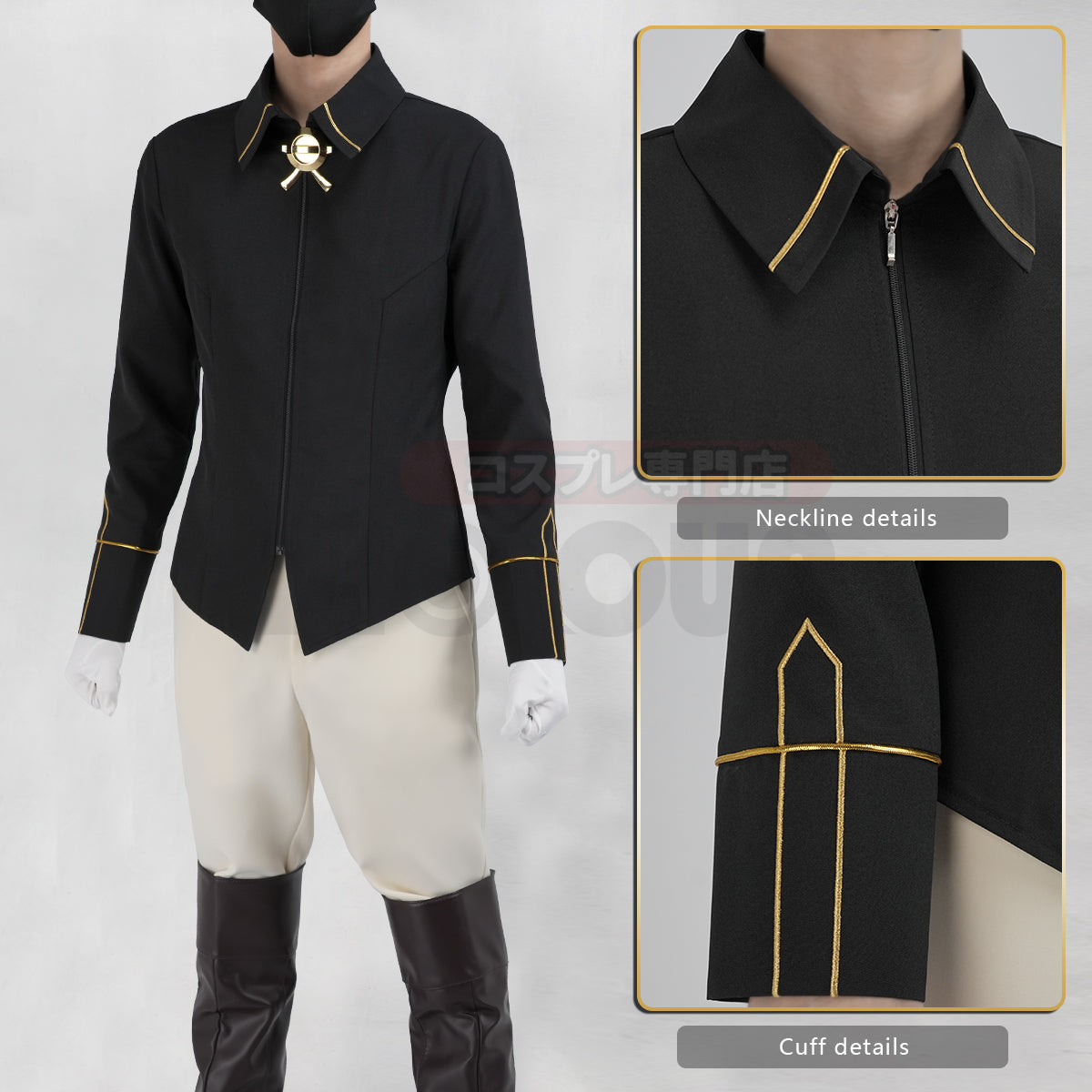 YOO Seraph Of The End Anime Mikaela Hyakuya Cosplay Costume Cloak Jacket Pants Shirt Halloween Christmas Convention thumbnail 13