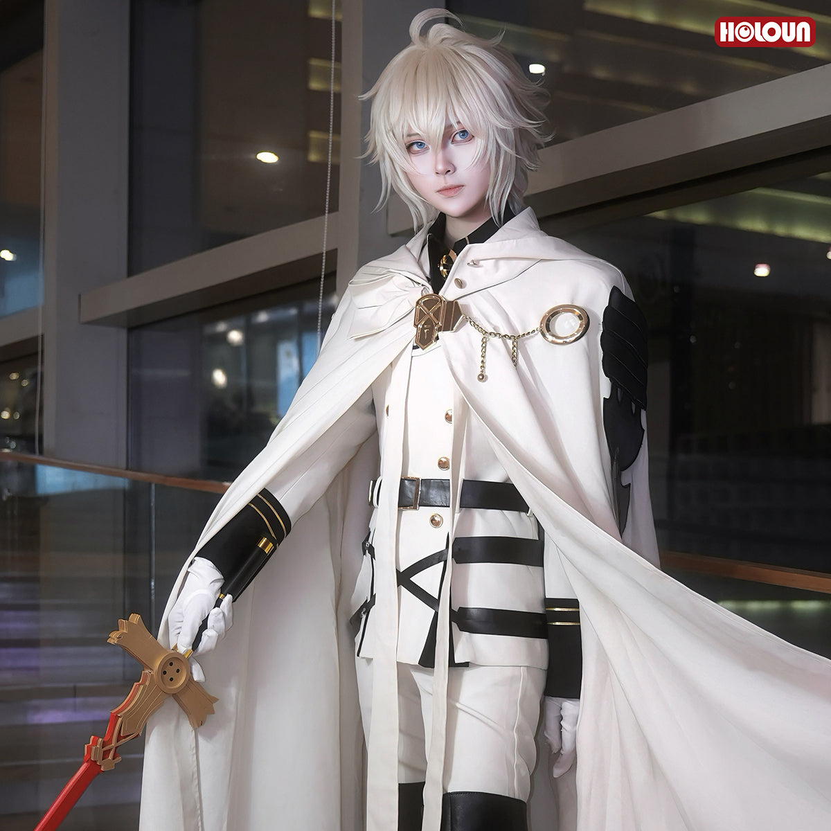 YOO Seraph Of The End Anime Mikaela Hyakuya Cosplay Costume Cloak Jacket Pants Shirt Halloween Christmas Convention thumbnail 6