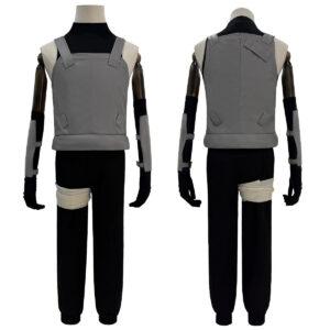 YOO Anime Hatake Kakashi Anbu Cosplay Costume Faux Leather Vest Sleeveless T-shirt Pants Pouch Gloves Bandage Cos Convention