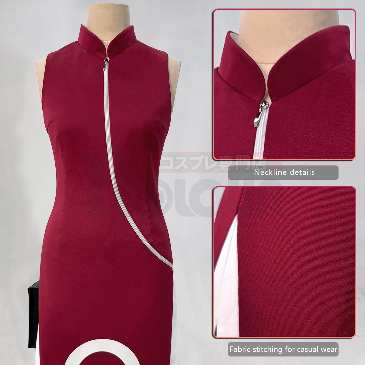 YOO Anime Haruno Sakura Cosplay Costume Sleeveless Cheongsam Shorts Pouch Waist Bag Halloween Christmas Gift Cos Convention thumbnail 4