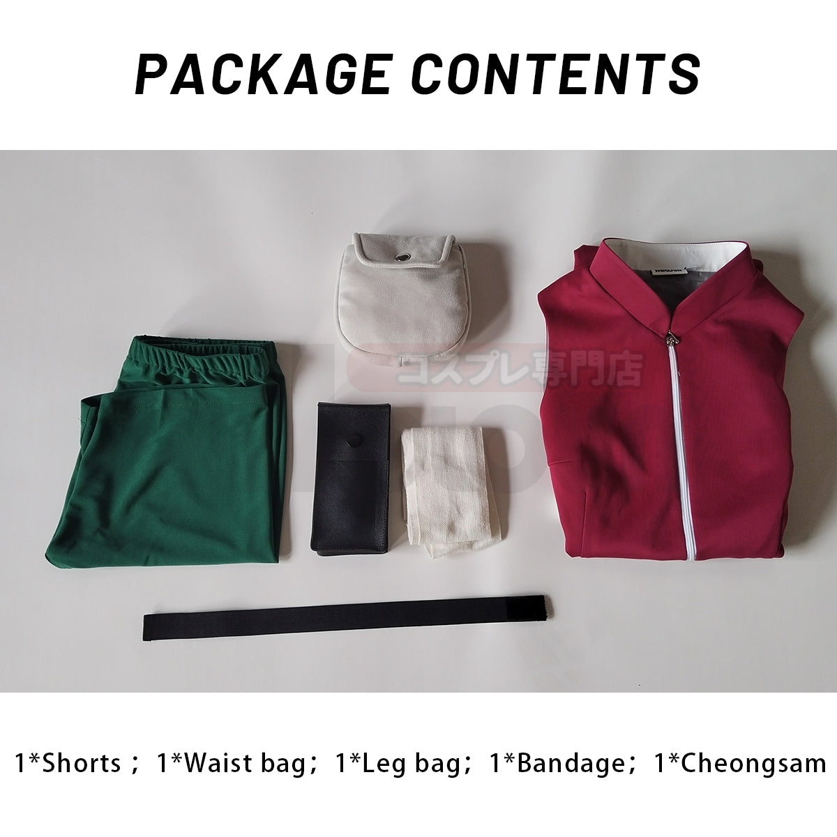 YOO Anime Haruno Sakura Cosplay Costume Sleeveless Cheongsam Shorts Pouch Waist Bag Halloween Christmas Gift Cos Convention thumbnail 9