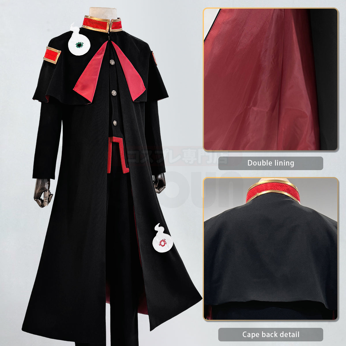 YOO Toilet-Bound Hanako-Kun Anime Yugi Amane Hanako-kun Cosplay Costume Cloak Jacket Pants Hat Halloween Christmas Gift thumbnail 10