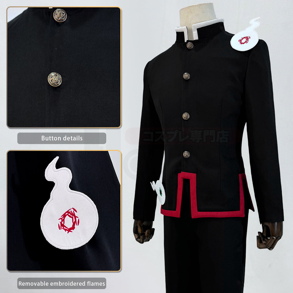 YOO Toilet-Bound Hanako-Kun Anime Yugi Amane Hanako-kun Cosplay Costume Cloak Jacket Pants Hat Halloween Christmas Gift thumbnail 17