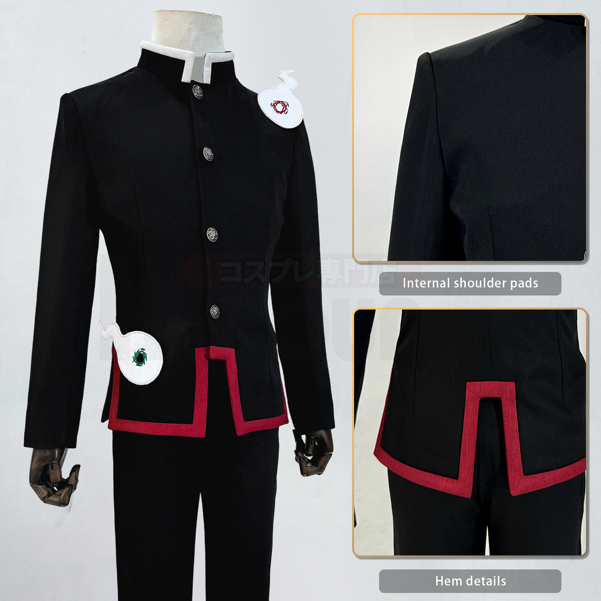 YOO Toilet-Bound Hanako-Kun Anime Yugi Amane Hanako-kun Cosplay Costume Cloak Jacket Pants Hat Halloween Christmas Gift thumbnail 18