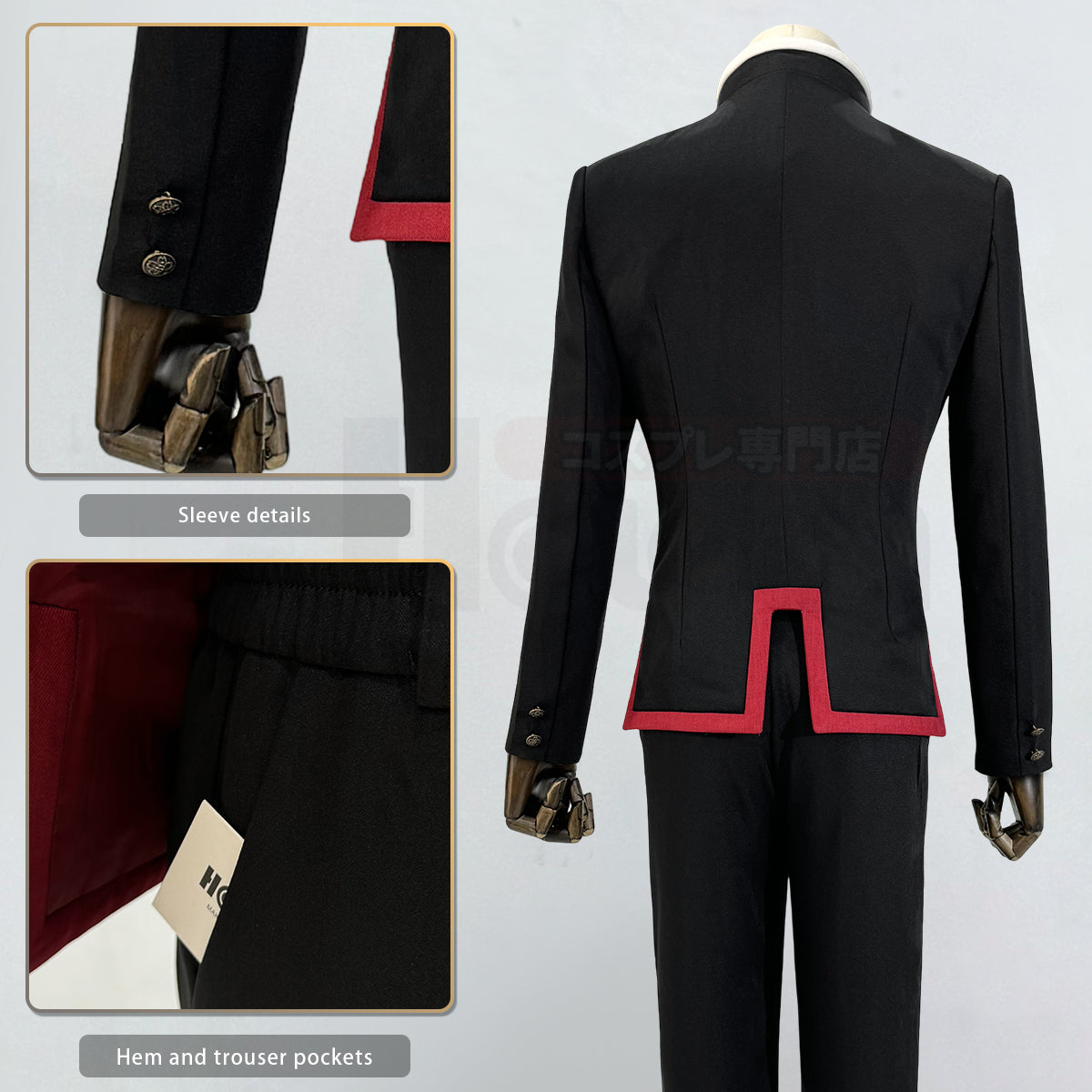 YOO Toilet-Bound Hanako-Kun Anime Yugi Amane Hanako-kun Cosplay Costume Cloak Jacket Pants Hat Halloween Christmas Gift thumbnail 19