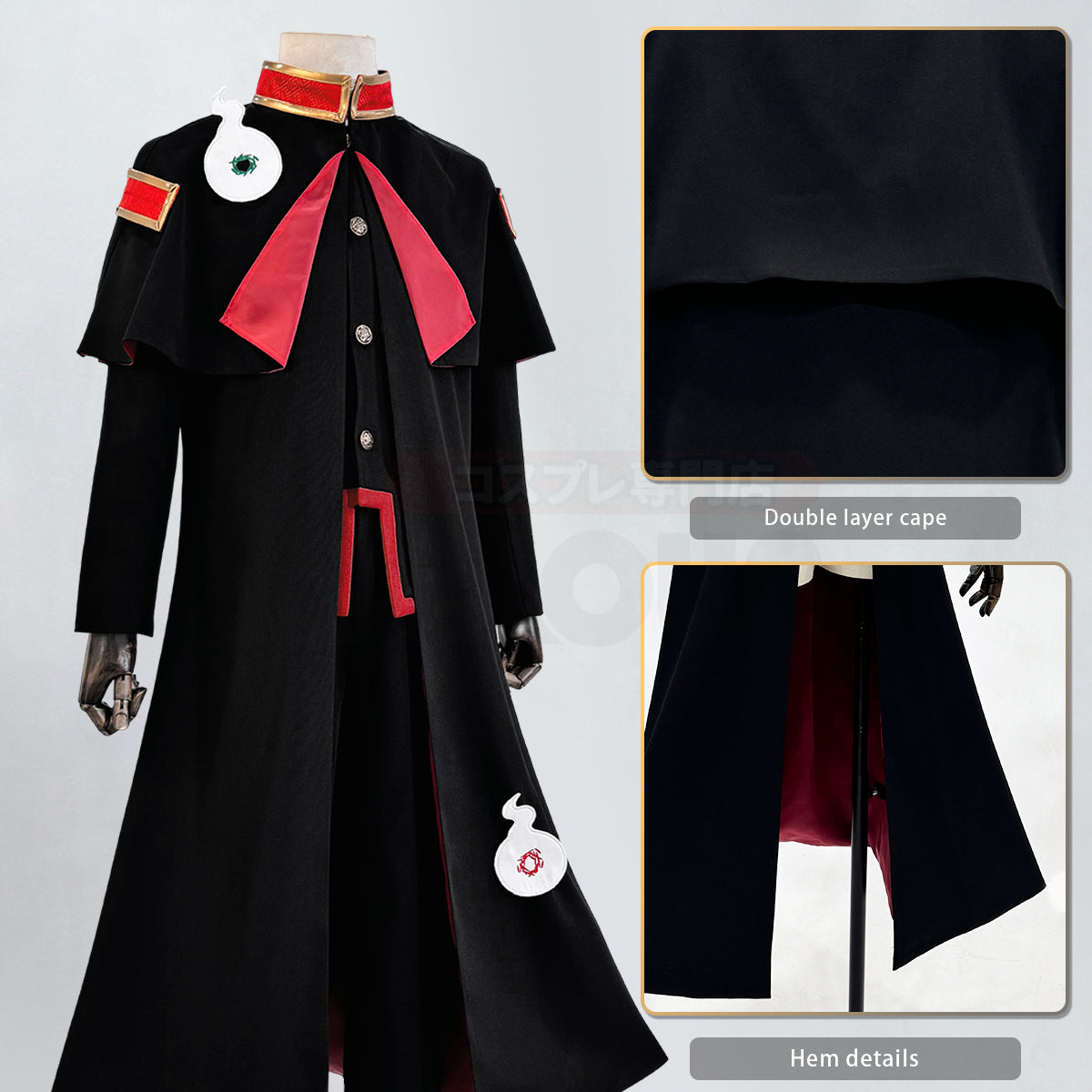 YOO Toilet-Bound Hanako-Kun Anime Yugi Amane Hanako-kun Cosplay Costume Cloak Jacket Pants Hat Halloween Christmas Gift thumbnail 24