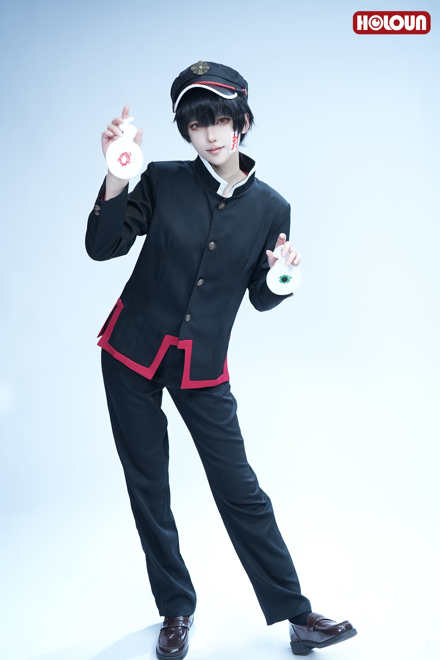 YOO Toilet-Bound Hanako-Kun Anime Yugi Amane Hanako-kun Cosplay Costume Cloak Jacket Pants Hat Halloween Christmas Gift thumbnail 3