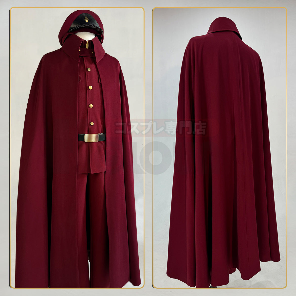 YOO Bungo Anime Suehiro Tetchou Okura Teruko Jouno Saigiku Cosplay Costume Wig Oversize Lining Cloak Jacket Pants Halloween thumbnail 13
