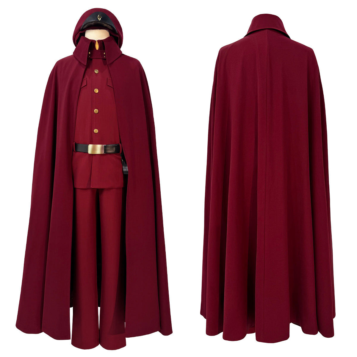 YOO Bungo Anime Suehiro Tetchou Okura Teruko Jouno Saigiku Cosplay Costume Wig Oversize Lining Cloak Jacket Pants Halloween thumbnail 2