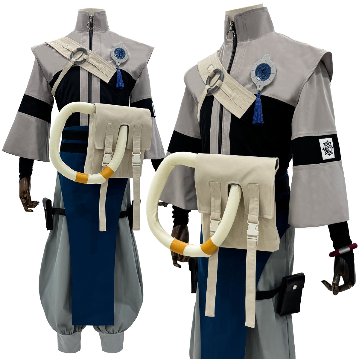 YOO Gachiakuta Anime Zanka Cosplay Costume Wig Convention Halloween Christmas Embroidery Jacket Pants Bag thumbnail 3