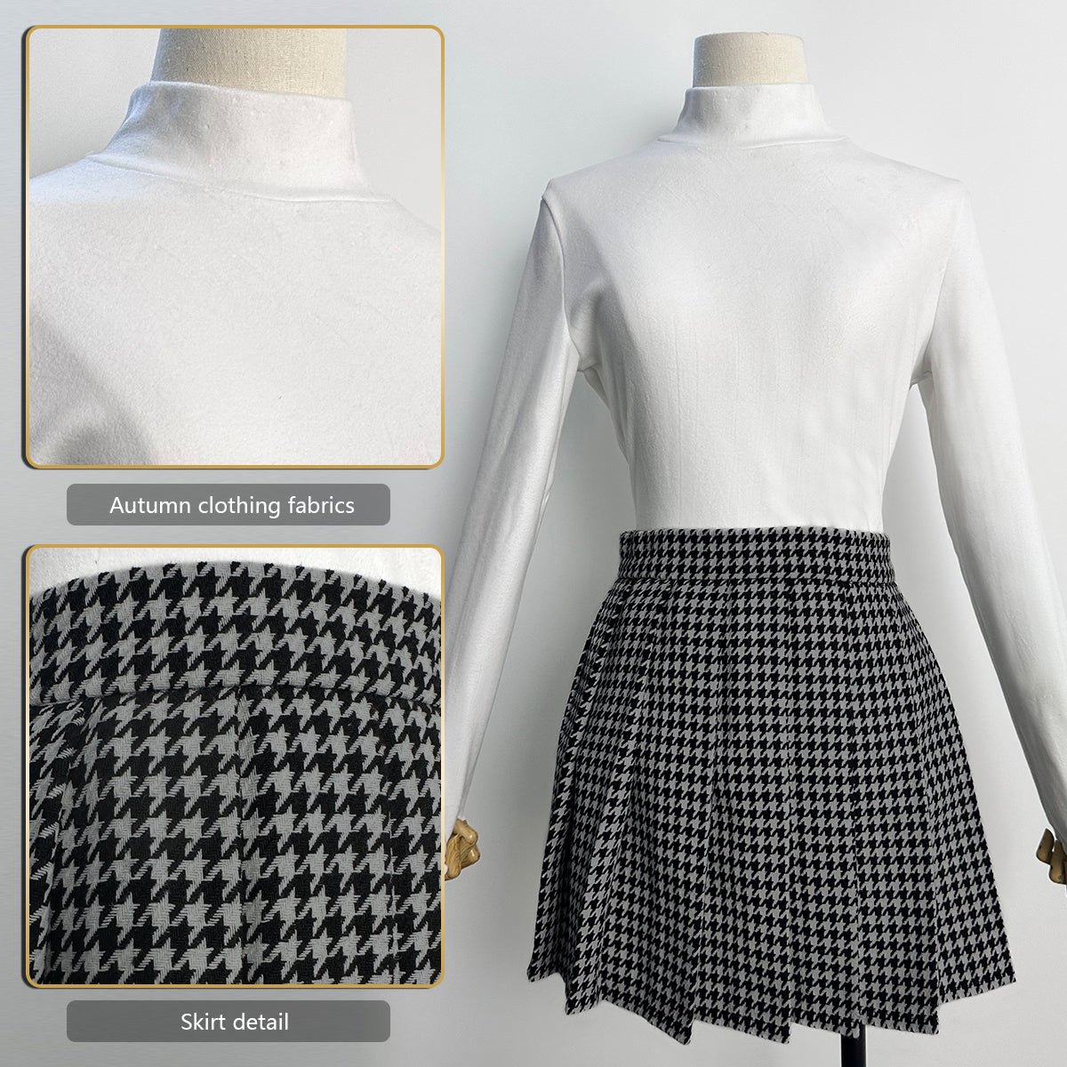 YOO P4 Game Kujikawa Rise Cosplay Costume Embroidery School Badge Suit Plaid Pattern Skirt White Shirt Yellow Tie Daily Wear thumbnail 8