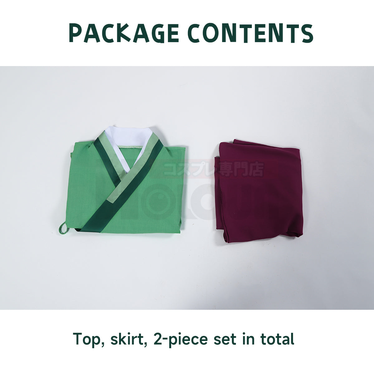 YOO The Apothecary Anime Maomao Cosplay Costume Wig Elastic Skirt Green Top Rose Net Synthetic Fiber Cos Convention Gift thumbnail 10