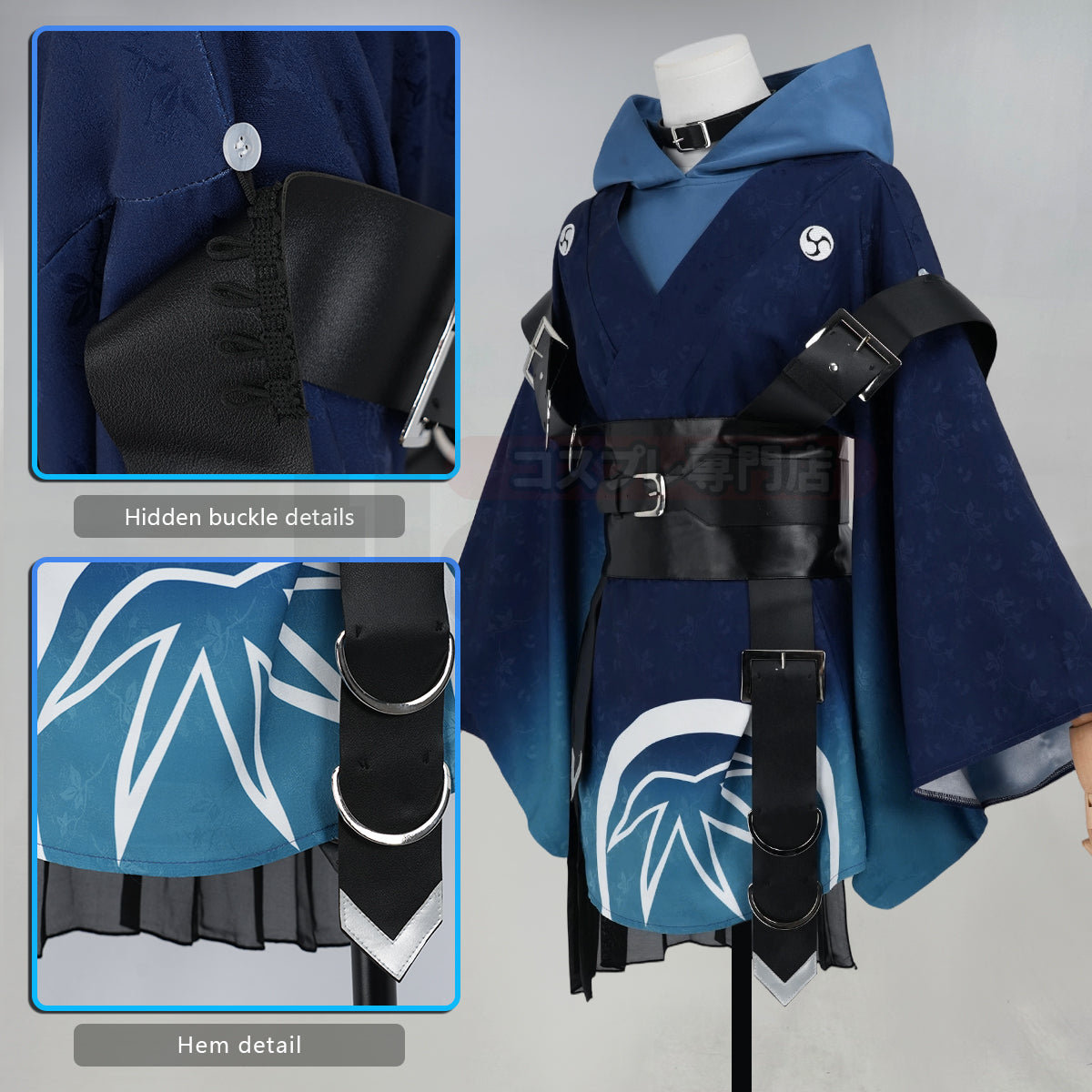 YOO Cosmic Princess Kaguya Anime Ayaha Sakaori Cosplay Costume Convention Halloween Christmas Cloak Hoodie Top thumbnail 5