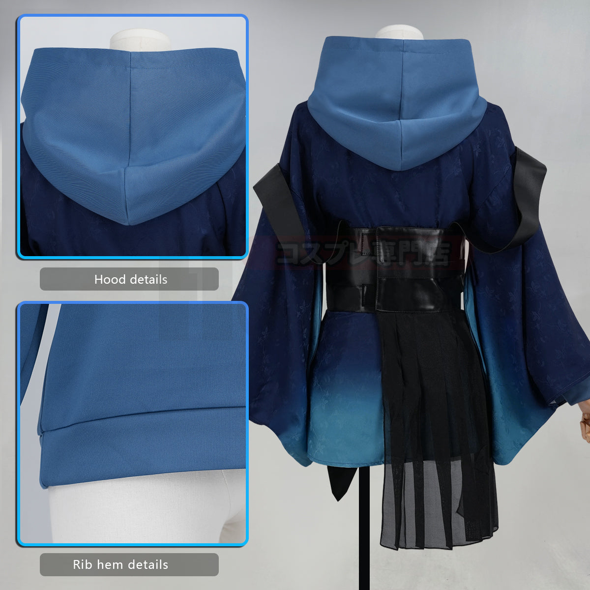 YOO Cosmic Princess Kaguya Anime Ayaha Sakaori Cosplay Costume Convention Halloween Christmas Cloak Hoodie Top thumbnail 7