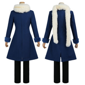 YOO That Time I Got Reincarnated as a Slime Anime Rimuru Tempest Cosplay Costume Blue Winter Coat Scarf Convention Halloween