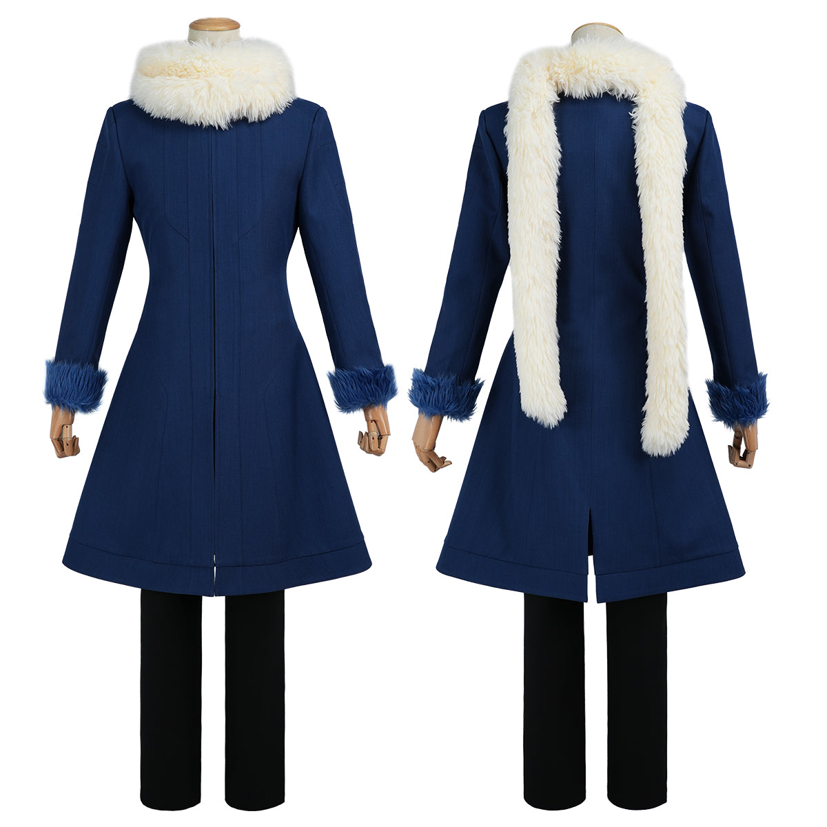 YOO That Time I Got Reincarnated as a Slime Anime Rimuru Tempest Cosplay Costume Blue Winter Coat Scarf Convention Halloween