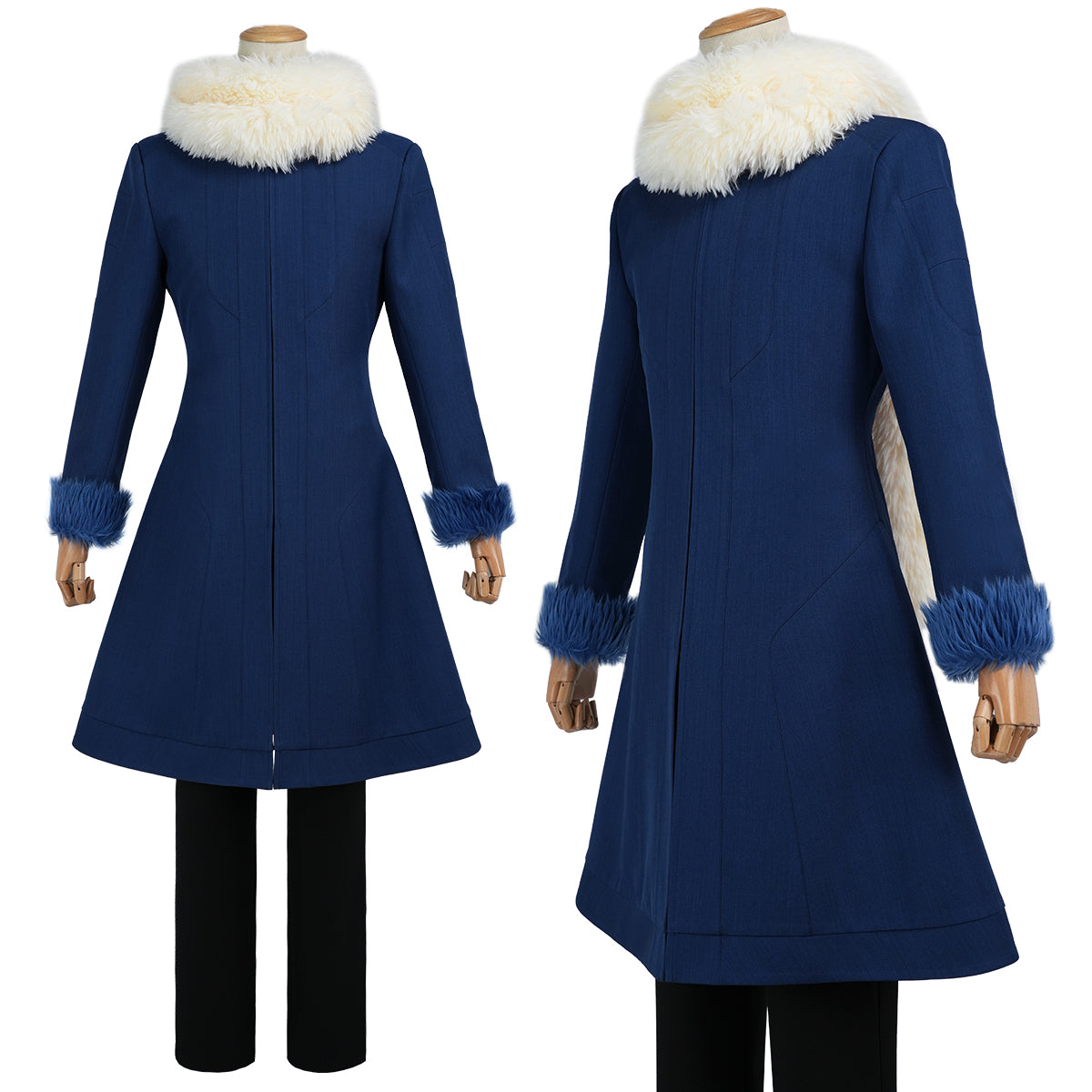 YOO That Time I Got Reincarnated as a Slime Anime Rimuru Tempest Cosplay Costume Blue Winter Coat Scarf Convention Halloween thumbnail 2