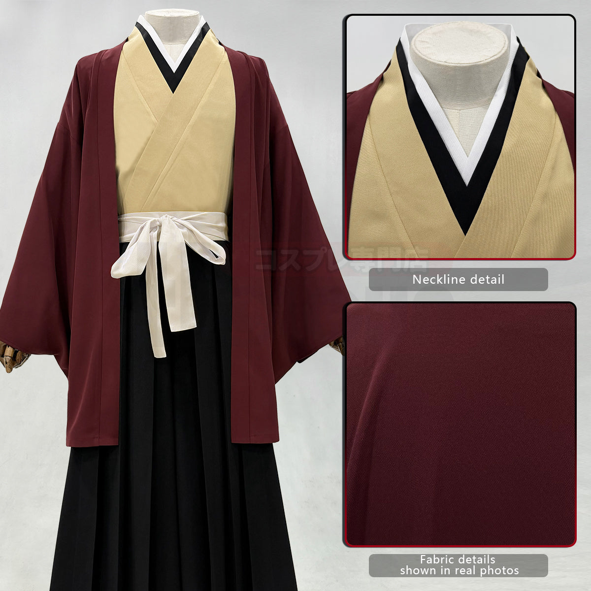 YOO Anime Tsugikuni Yoriichi Cosplay Costume Haori Pants Convention Halloween Christmas Gift thumbnail 4