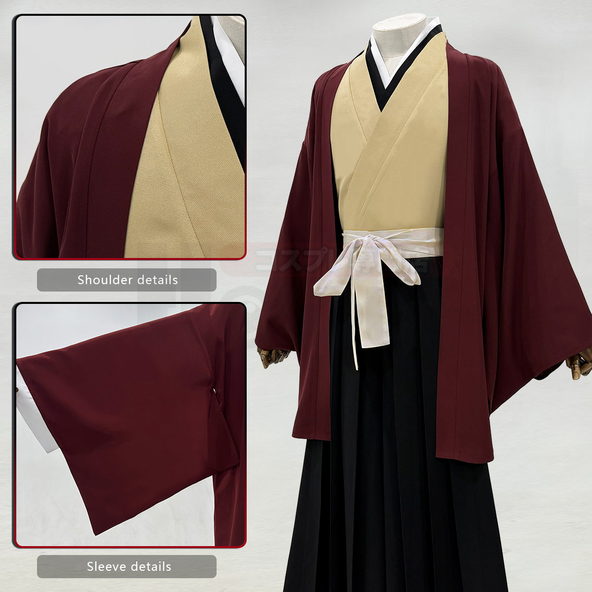 YOO Anime Tsugikuni Yoriichi Cosplay Costume Haori Pants Convention Halloween Christmas Gift thumbnail 5