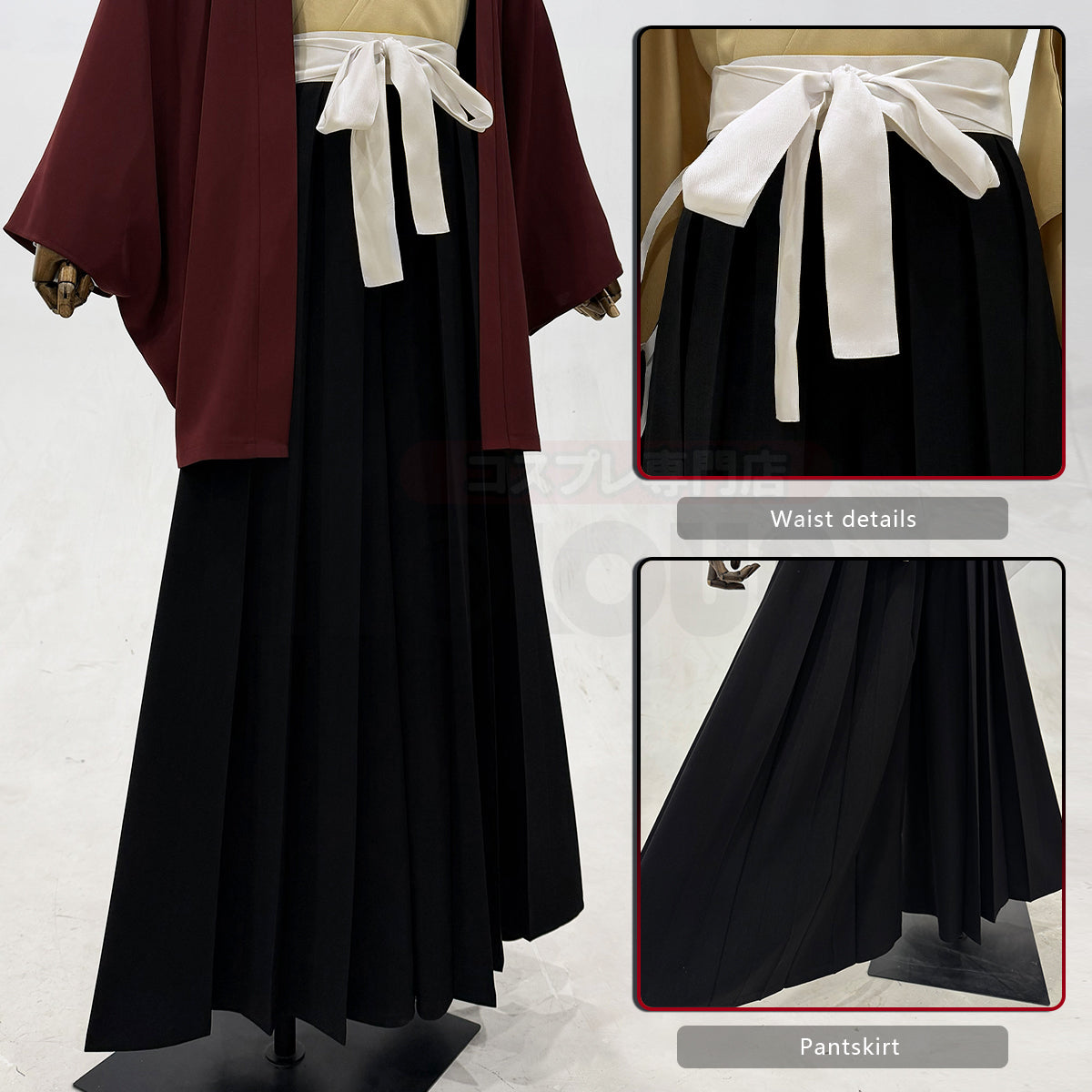YOO Anime Tsugikuni Yoriichi Cosplay Costume Haori Pants Convention Halloween Christmas Gift thumbnail 6