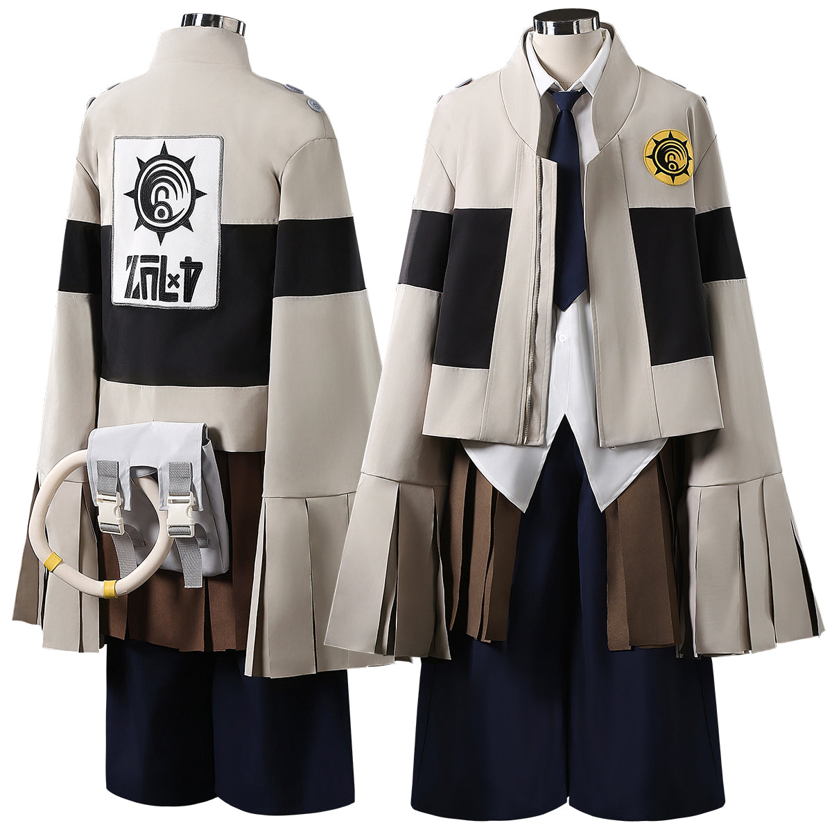 YOO Gachiakuta Anime Tamsy Caines Cosplay Costume Convention Halloween Christmas Embroidery Jacket Shirt Pants Waist Bag thumbnail 2