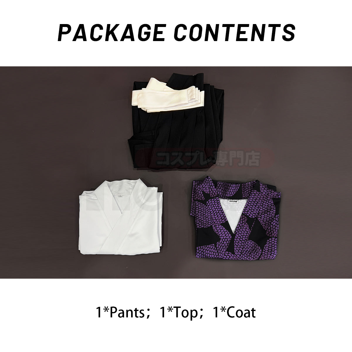 YOO Anime Kokushibo Cosplay Costume Haori Pants Convention Halloween Christmas Gift thumbnail 10